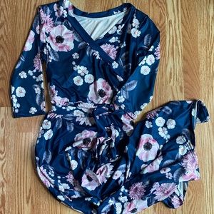 **SOLD** Floral Wrap dress